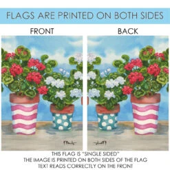 Blue And Green Colorful Geraniums Outdoor House Flag 28" X 40" 8 Blue And Green Colorful Geraniums Outdoor House Flag 28" X 40" -PatioVibe Shop dtol 1010254 4 59883.1683254256
