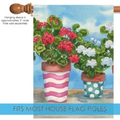 Blue And Green Colorful Geraniums Outdoor House Flag 28" X 40" 9 Blue And Green Colorful Geraniums Outdoor House Flag 28" X 40" -PatioVibe Shop dtol 1010254 5 17831.1683254257
