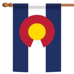Blue And White Colorado State Outdoor House Flag 40" X 28"