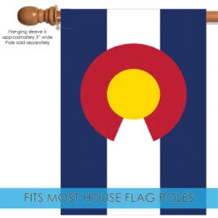 Blue And White Colorado State Outdoor House Flag 40" X 28" 9 Blue And White Colorado State Outdoor House Flag 40" X 28" -PatioVibe Shop dtol 1010309 5 63334.1683964522