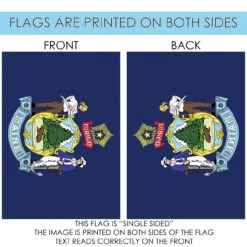 Blue And Green Maine State Outdoor House Flag 40" X 28" 8 Blue And Green Maine State Outdoor House Flag 40" X 28" -PatioVibe Shop dtol 1010322 4 52073.1683964517