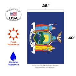 Blue And Yellow New York State Outdoor House Flag 40" X 28" 7 Blue And Yellow New York State Outdoor House Flag 40" X 28" -PatioVibe Shop dtol 1010335 3 42714.1683964506
