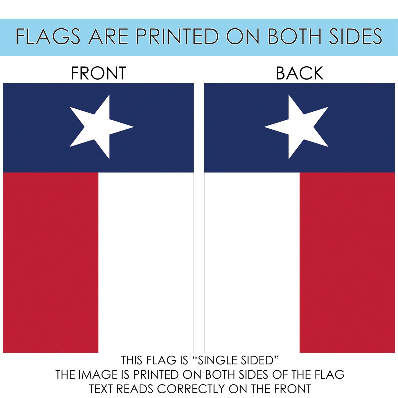 Red And White Texas State Outdoor House Flag 40" X 28" 4 Red And White Texas State Outdoor House Flag 40" X 28" - Image 4