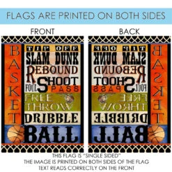 Slam Dunk Basketball Slogans Outdoor House Flag 40" X 28" -PatioVibe Shop dtol 1010359 4 13007.1683587553