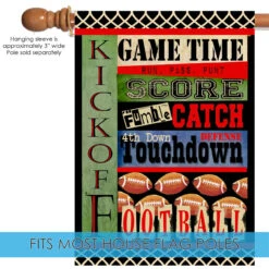 Touchdown Football Outdoor House Flag 40" X 28" -PatioVibe Shop dtol 1010360 5 65242.1683602236
