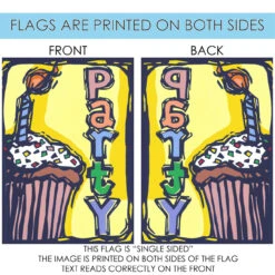 White And Brown Cup Cake Party Outdoor House Flag 40" X 28" 8 White And Brown Cup Cake Party Outdoor House Flag 40" X 28" -PatioVibe Shop dtol 1010386 4 59923.1683587538