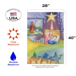 Green And Blue Journey To Jesus Christmas Outdoor House Flag 40" X 28" 7 Green And Blue Journey To Jesus Christmas Outdoor House Flag 40" X 28" -PatioVibe Shop dtol 1010499 3 87127.1683704344