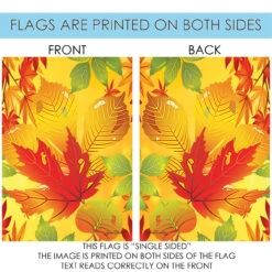 Yellow And Orange Happy Fall Welcome Outdoor House Flag 40" X 28" 8 Yellow And Orange Happy Fall Welcome Outdoor House Flag 40" X 28" -PatioVibe Shop dtol 1010519 4 66293.1683805548