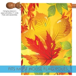 Yellow And Orange Happy Fall Welcome Outdoor House Flag 40" X 28" 9 Yellow And Orange Happy Fall Welcome Outdoor House Flag 40" X 28" -PatioVibe Shop dtol 1010519 5 41067.1683805548