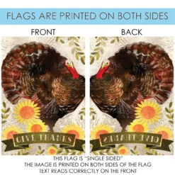 Brown And Yellow Turkey Thanksgiving Outdoor House Flag 40" X 28" 8 Brown And Yellow Turkey Thanksgiving Outdoor House Flag 40" X 28" -PatioVibe Shop dtol 1010547 4 56367.1683732735