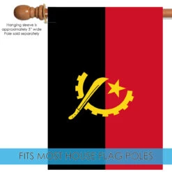 Red And Black Angola Outdoor House Flag 40" X 28" -PatioVibe Shop dtol 1010571 5 61268.1683312407