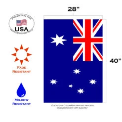Blue And Red Australia Outdoor House Flag 40" X 28" 7 Blue And Red Australia Outdoor House Flag 40" X 28" -PatioVibe Shop dtol 1010575 3 13943.1683312408