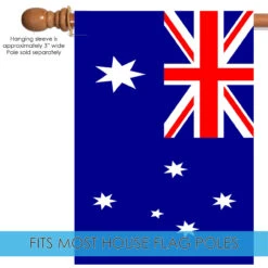Blue And Red Australia Outdoor House Flag 40" X 28" 9 Blue And Red Australia Outdoor House Flag 40" X 28" -PatioVibe Shop dtol 1010575 5 25407.1683312408