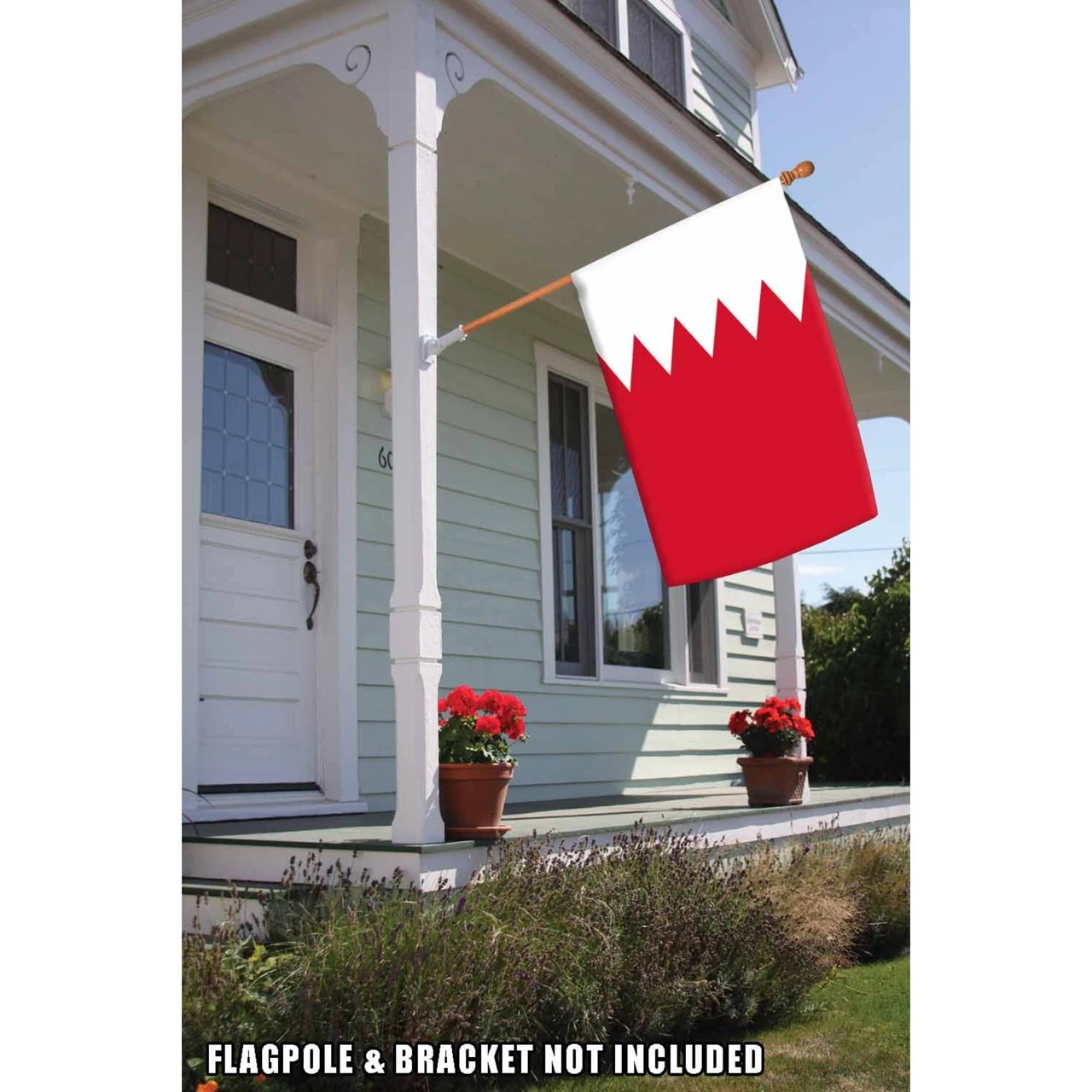 Red And White Bahrain Outdoor House Flag 40" X 28" 2 Red And White Bahrain Outdoor House Flag 40" X 28" - Image 2