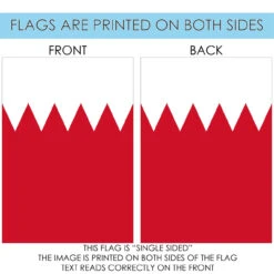 Red And White Bahrain Outdoor House Flag 40" X 28" 8 Red And White Bahrain Outdoor House Flag 40" X 28" -PatioVibe Shop dtol 1010578 4 59479.1683312421