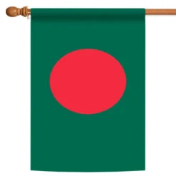 Green And Red Bangladesh Outdoor House Flag 40" X 28"