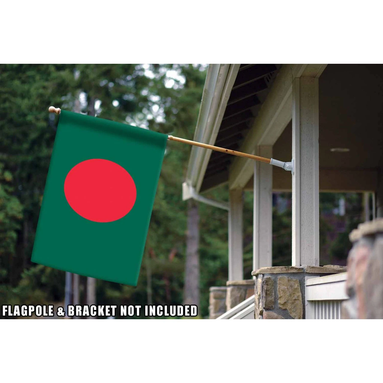 Green And Red Bangladesh Outdoor House Flag 40" X 28" 2 Green And Red Bangladesh Outdoor House Flag 40" X 28" - Image 2