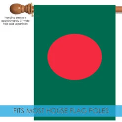 Green And Red Bangladesh Outdoor House Flag 40" X 28" 9 Green And Red Bangladesh Outdoor House Flag 40" X 28" -PatioVibe Shop dtol 1010579 5 36214.1683312403