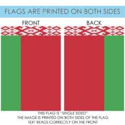 Red And Green Belarus Outdoor House Flag 40" X 28" 8 Red And Green Belarus Outdoor House Flag 40" X 28" -PatioVibe Shop dtol 1010581 4 46221.1683312416