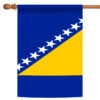 Blue Bosnia And Herzegovina Outdoor House Flag 40" X 28"