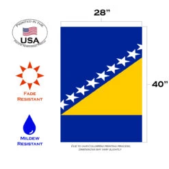 Blue Bosnia And Herzegovina Outdoor House Flag 40" X 28" -PatioVibe Shop dtol 1010587 3 00463.1683326204