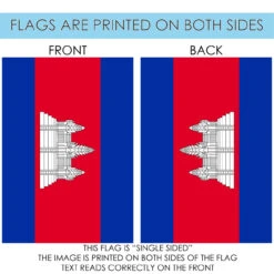 Red And Blue Cambodia Outdoor House Flag 40" X 28" 8 Red And Blue Cambodia Outdoor House Flag 40" X 28" -PatioVibe Shop dtol 1010594 4 60366.1683326194
