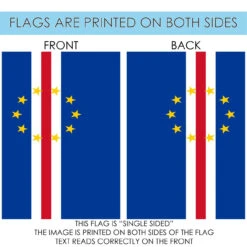 Blue And White Cape Verde Outdoor House Flag 40" X 28" -PatioVibe Shop dtol 1010597 4 91826.1683369779