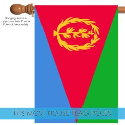 Green And Red Eritrea Outdoor House Flag 40" X 28" -PatioVibe Shop dtol 1010615 5 28102.1683384478