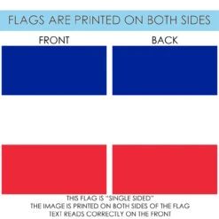 Blue And Red France Outdoor House Flag 40" X 28" -PatioVibe Shop dtol 1010620 4 52405.1683384473