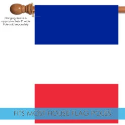 Blue And Red France Outdoor House Flag 40" X 28" -PatioVibe Shop dtol 1010620 5 66378.1683384473