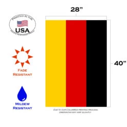 Yellow And Red Germany Outdoor House Flag 40" X 28" 7 Yellow And Red Germany Outdoor House Flag 40" X 28" -PatioVibe Shop dtol 1010623 3 03320.1683326187