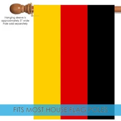 Yellow And Red Germany Outdoor House Flag 40" X 28" 9 Yellow And Red Germany Outdoor House Flag 40" X 28" -PatioVibe Shop dtol 1010623 5 76219.1683326187