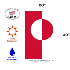 White And Red Greenland Outdoor House Flag 40" X 28" 7 White And Red Greenland Outdoor House Flag 40" X 28" -PatioVibe Shop dtol 1010626 3 13702.1683356216