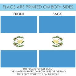 Blue And White Guatemala Outdoor House Flag 40" X 28" -PatioVibe Shop dtol 1010628 4 27268.1683356214