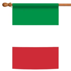 Green And Red Italy Outdoor House Flag 40" X 28"