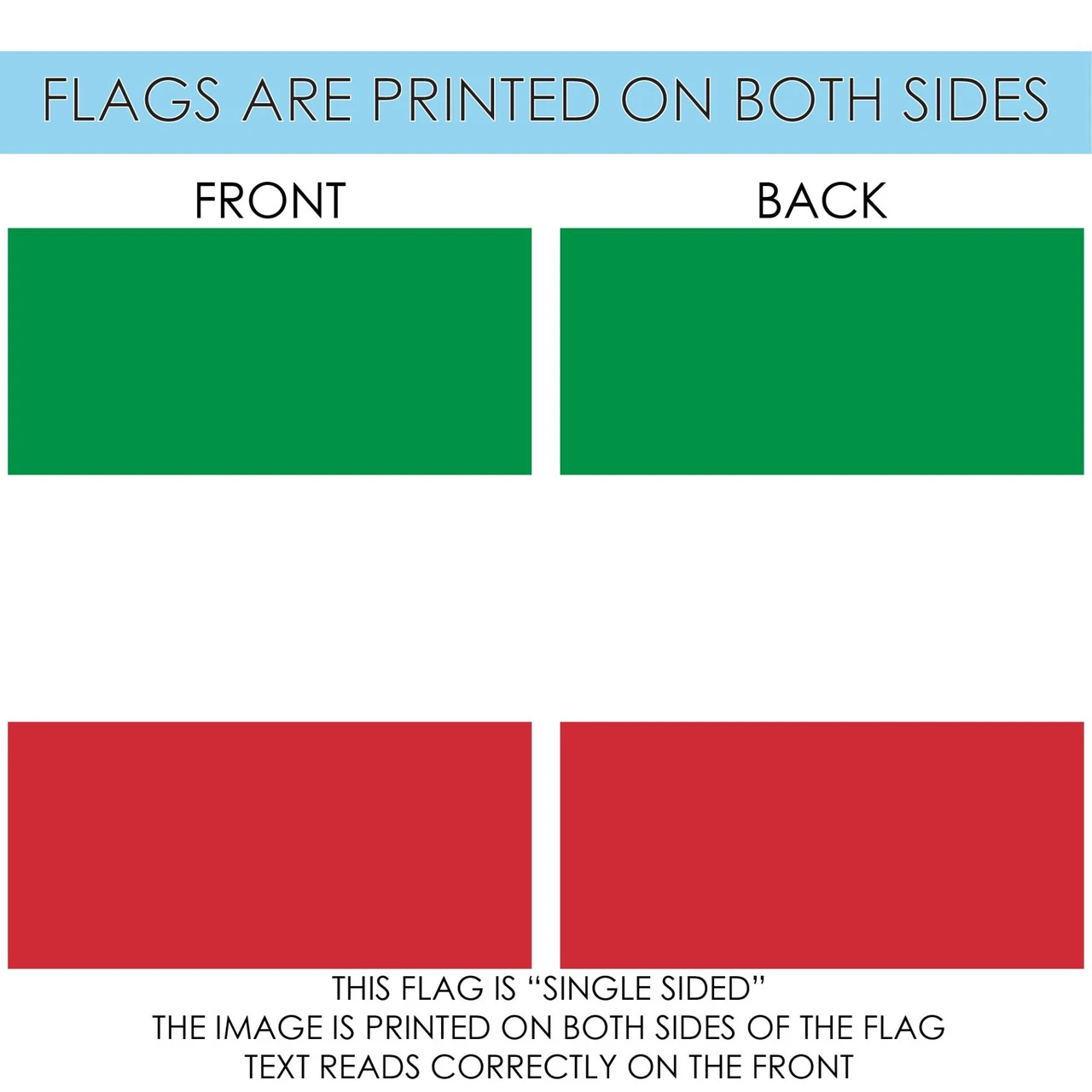 Green And Red Italy Outdoor House Flag 40" X 28" 4 Green And Red Italy Outdoor House Flag 40" X 28" - Image 4