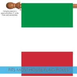 Green And Red Italy Outdoor House Flag 40" X 28" 9 Green And Red Italy Outdoor House Flag 40" X 28" -PatioVibe Shop dtol 1010642 5 44004.1683356192