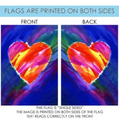 Red Heart In Blue Outdoor House Flag 40" X 28" 8 Red Heart In Blue Outdoor House Flag 40" X 28" -PatioVibe Shop dtol 1010787 4 16636.1683805516