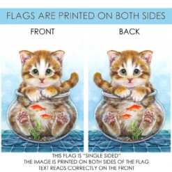 Brown And Blue Cat In Fish Bowl Outdoor House Flag 40" X 28" 8 Brown And Blue Cat In Fish Bowl Outdoor House Flag 40" X 28" -PatioVibe Shop dtol 1010804 4 39651.1683833596