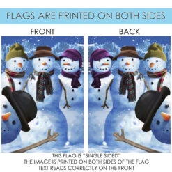 White And Blue Snowman Photobomb Outdoor House Flag 40" X 28" 8 White And Blue Snowman Photobomb Outdoor House Flag 40" X 28" -PatioVibe Shop dtol 1010820 4 15655.1683848522