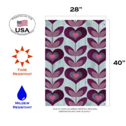 Purple And Blue Flower Hearts Outdoor House Flag 40" X 28" 7 Purple And Blue Flower Hearts Outdoor House Flag 40" X 28" -PatioVibe Shop dtol 1010826 3 16959.1683848525