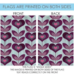 Purple And Blue Flower Hearts Outdoor House Flag 40" X 28" 8 Purple And Blue Flower Hearts Outdoor House Flag 40" X 28" -PatioVibe Shop dtol 1010826 4 94517.1683848526