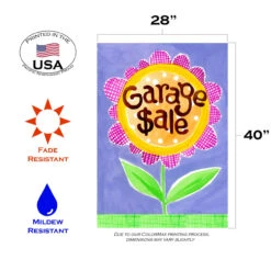 Green And Pink Garage Sale Outdoor House Flag 40" X 28" 7 Green And Pink Garage Sale Outdoor House Flag 40" X 28" -PatioVibe Shop dtol 1010854 3 61184.1683833572