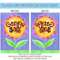 Green And Pink Garage Sale Outdoor House Flag 40" X 28" 8 Green And Pink Garage Sale Outdoor House Flag 40" X 28" -PatioVibe Shop dtol 1010854 4 24063.1683833572
