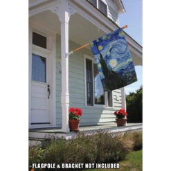 Blue And Black Van Gogh's Starry Night Outdoor House Flag 40" X 28" 6 Blue And Black Van Gogh's Starry Night Outdoor House Flag 40" X 28" -PatioVibe Shop dtol 1010857 2 49445.1683833575