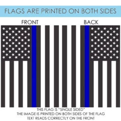 Black And Blue Thin Line USA Outdoor House Flag 40" X 28" -PatioVibe Shop dtol 1010865 4 50354.1683833555