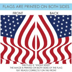 Red And Blue Salute With Pride Outdoor House Flag 40" X 28" 8 Red And Blue Salute With Pride Outdoor House Flag 40" X 28" -PatioVibe Shop dtol 1010925 4 37328.1683964450