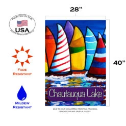 Blue And Yellow Skipper's Traffic Chautauqua Lake Board Outdoor House Flag 40" X 28" 7 Blue And Yellow Skipper's Traffic Chautauqua Lake Board Outdoor House Flag 40" X 28" -PatioVibe Shop dtol 1010952 3 49562.1683920959