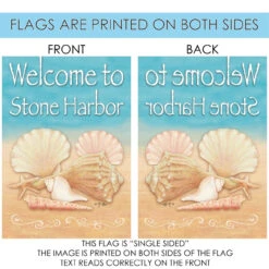 Blue And Beige Conch Shells Stone Harbor Outdoor House Flag 40" X 28" 8 Blue And Beige Conch Shells Stone Harbor Outdoor House Flag 40" X 28" -PatioVibe Shop dtol 1010984 4 21896.1684196461