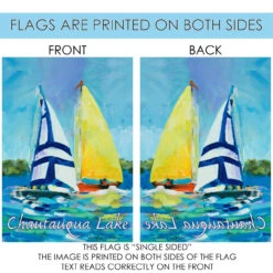 Blue And Yellow Regatta "Chautauqua Lake" Outdoor House Flag 40" X 28" 8 Blue And Yellow Regatta "Chautauqua Lake" Outdoor House Flag 40" X 28" -PatioVibe Shop dtol 1010992 4 49596.1684240071